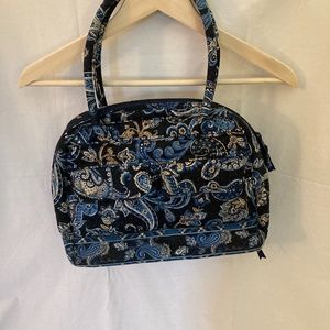 Ret.Vera Bradley Bowler Bag Windsor Navy Pattern